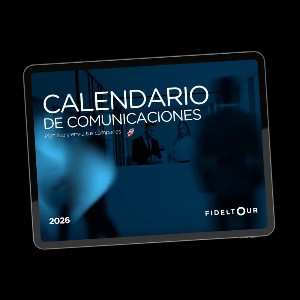 Portada del Calendario de comunicaciones 2026 de Fideltour Academy