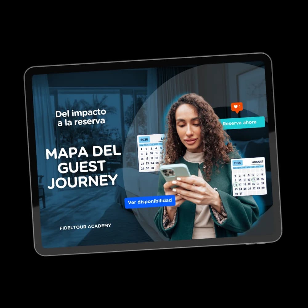 Portada del ebook Mapa del Guest Journey de Fideltour Academy
