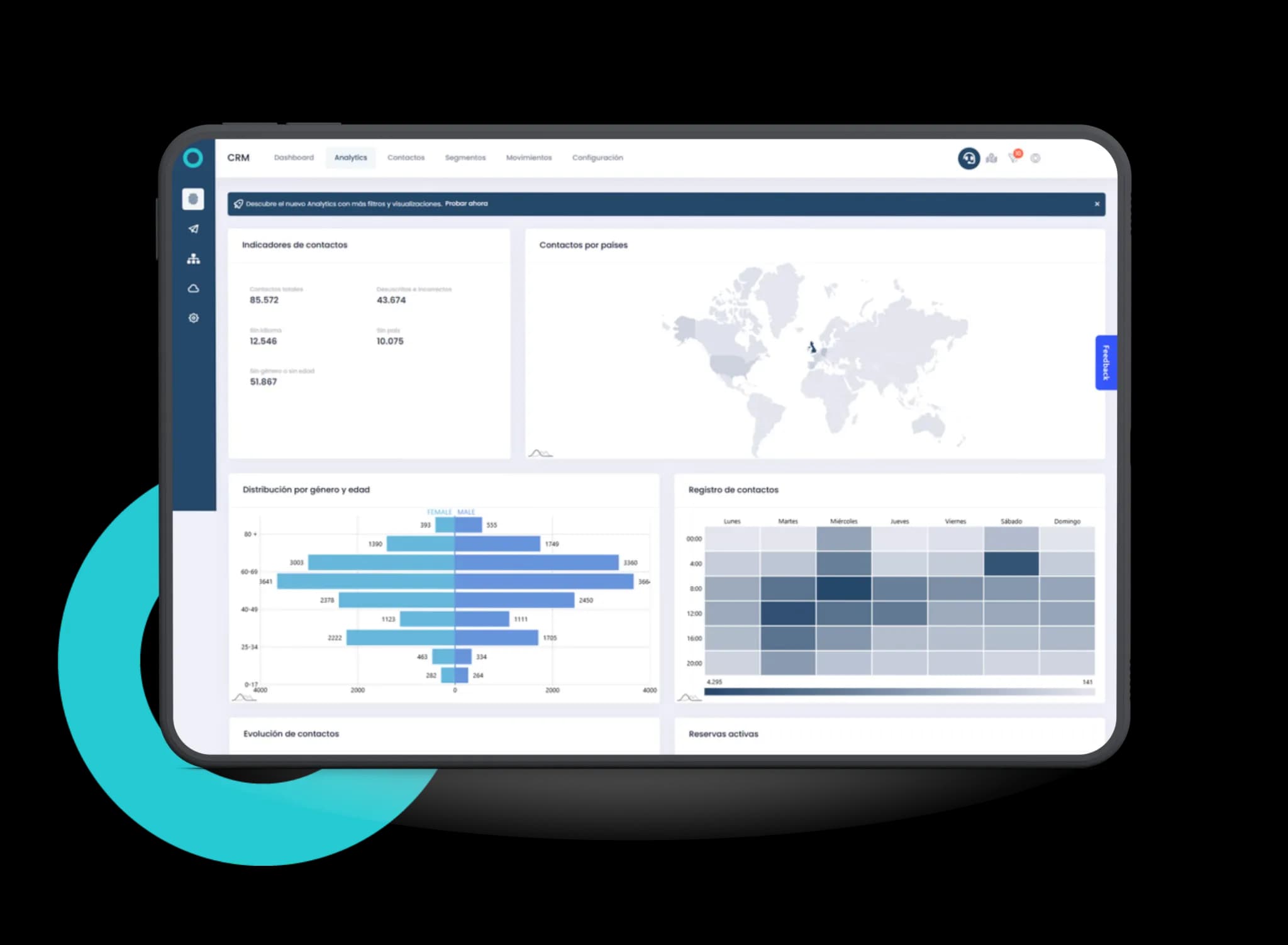 Captura del CRM de Fideltour como puerta de entrada al CDP