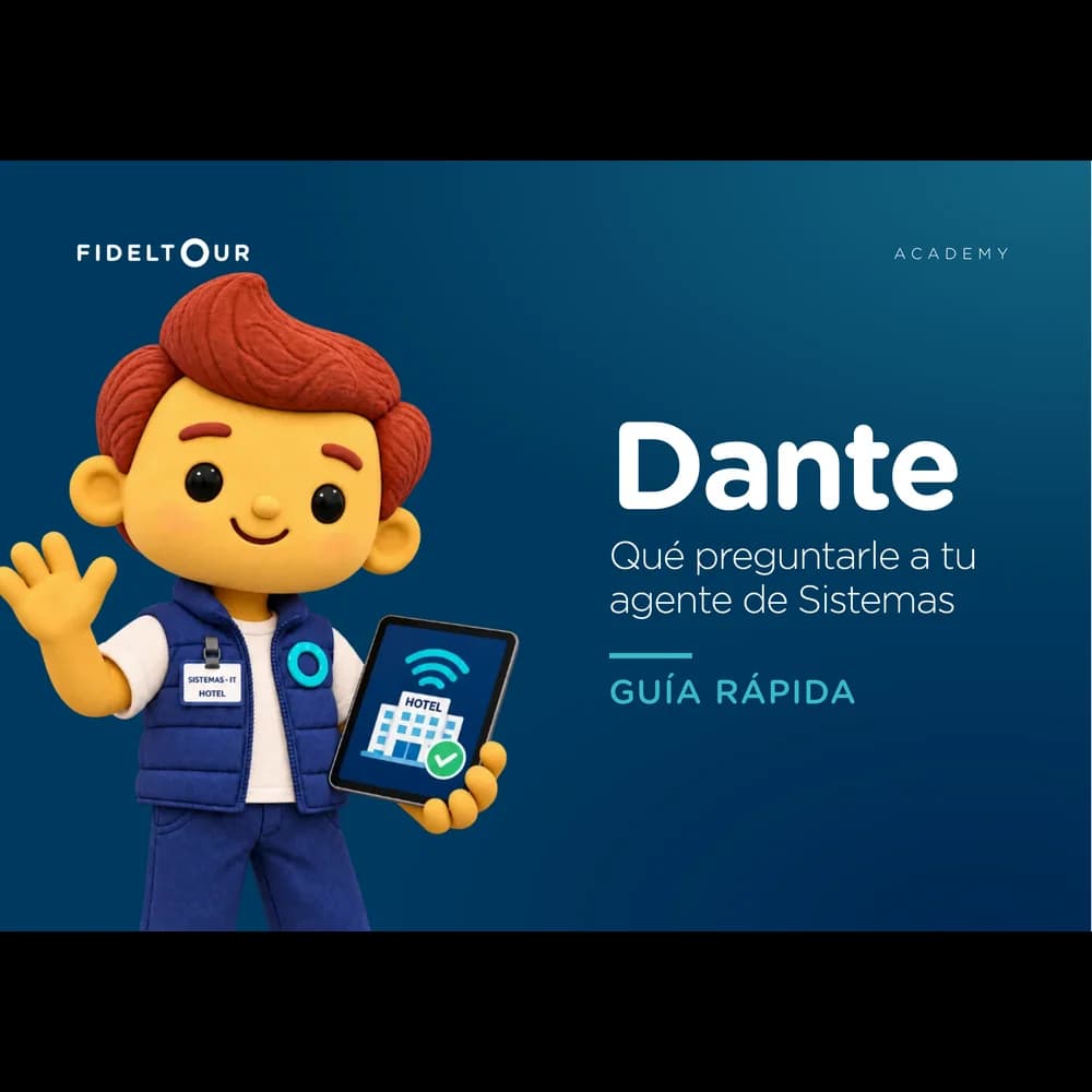 Portada del ebook Dante: qué preguntarle a tu agente de Sistemas de Fideltour Academy